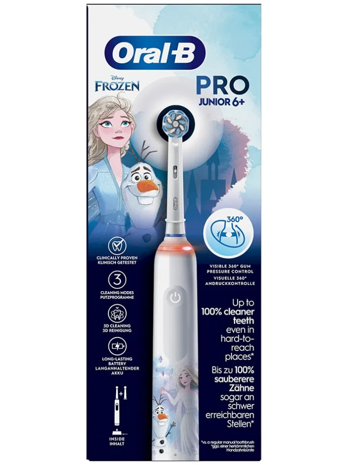Elektryczna szczoteczka "Junior Pro Frozen" w kolorze białym