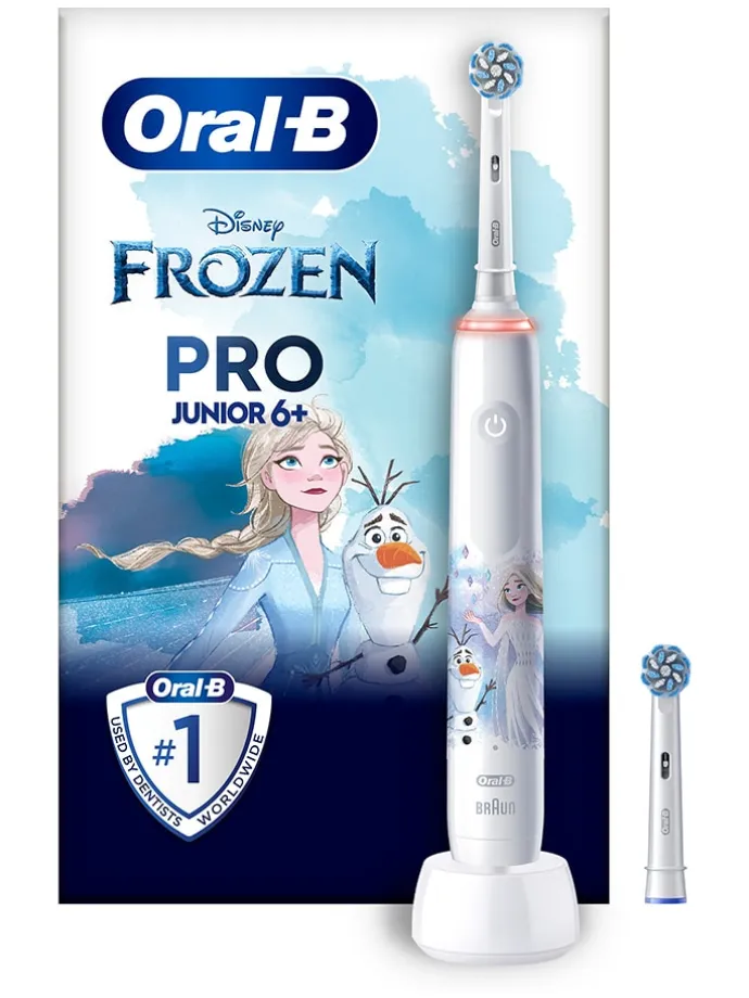 Elektryczna szczoteczka "Junior Pro Frozen" w kolorze białym