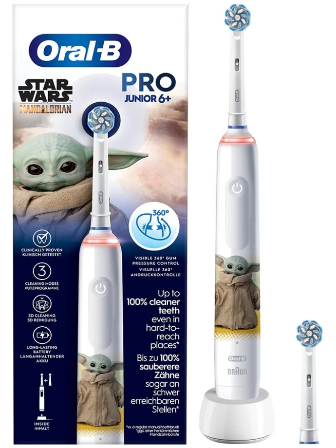 Elektryczna szczoteczka "Junior Pro Star Wars" w kolorze białym