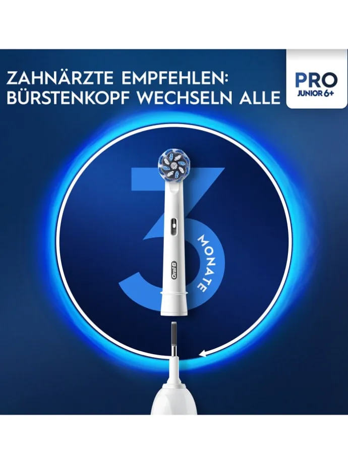 Elektryczna szczoteczka "Junior Base" w kolorze zielonym