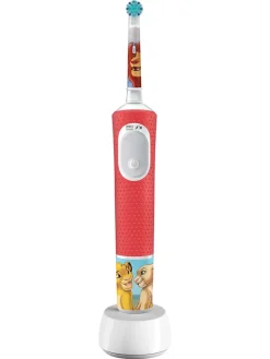 Elektryczna szczoteczka "Vitality Pro 103 The Lion King" w kolorze czerwonym