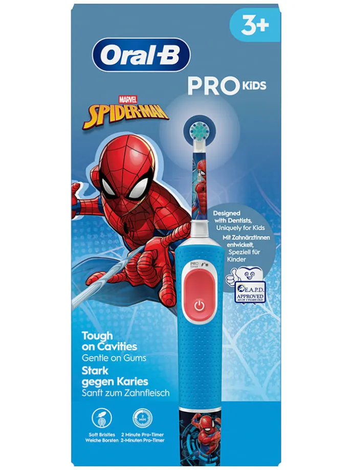 Elektryczna szczoteczka "Vitality Pro 103 Spiderman" w kolorze niebieskim