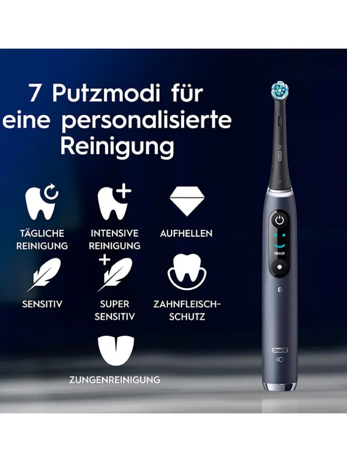 Elektryczne szczoteczki (2 szt.) "iO Series 9" w kolorze różowym i czarnym