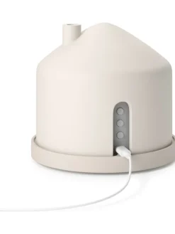 Elektryczny dyfuzor zapachowy w kolorze kremowym - wys. 14 x Ø 16 cm