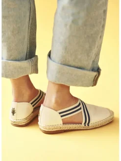 Espadryle w kolorze kremowym