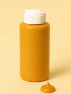 Farba w kolorze musztardowym do tkanin - 125 ml