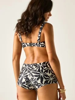 Figi bikini "Aceana" w kolorze czarno-kremowym