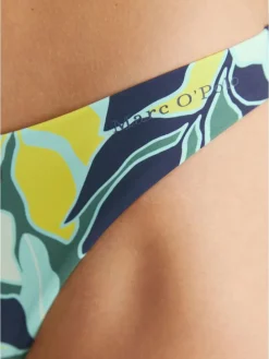 Figi bikini w kolorze granatowo-turkusowo-żółtym