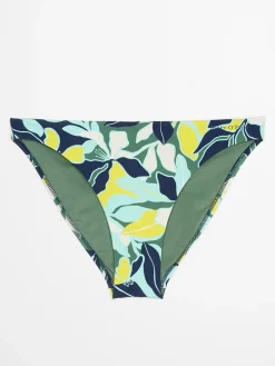 Figi bikini w kolorze granatowo-turkusowo-żółtym