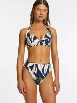 Figi bikini w kolorze granatowo-białym
