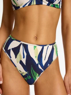 Figi bikini w kolorze granatowo-białym