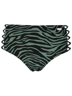 Figi bikini w kolorze oliwkowo-czarnym