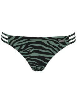 Figi bikini w kolorze oliwkowo-czarnym