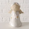 Figurka dekoracyjna "Terrana" w kolorze beżowo-białym - wys. 14,8 cm