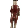 Figurka dekoracyjna w kolorze beżowo-czerwonym - 13 x 39 x 12 cm