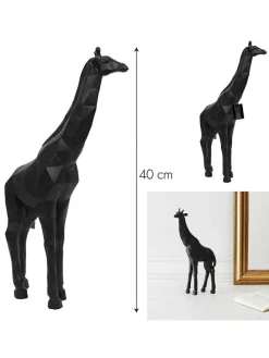 Figurka dekoracyjna w kolorze czarnym - 19 x 40 x 8,5 cm