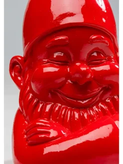 Figurka dekoracyjna "Zwerg" w kolorze czerwonym - wys. 21 cm