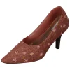 Figurka ogrodowa "Women's shoe" w kolorze bordowym - 24 x 14 x 9 cm