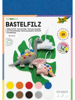 Filc (10 szt.) "Basic" w różnych kolorach do rękodzieła - 30 x 20 cm