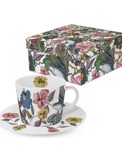 Filiżanka "Birds & Flowers" ze wzorem do espresso - 100 ml