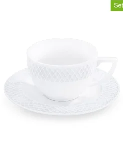 Filiżanki (6 szt.) w kolorze białym - 240 ml
