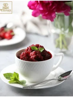 Filiżanki (6 szt.) w kolorze białym - 240 ml