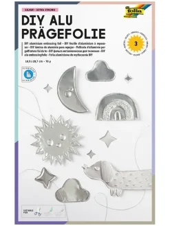 Folia "DIY" w kolorze srebrnym do wytłaczania - 5+