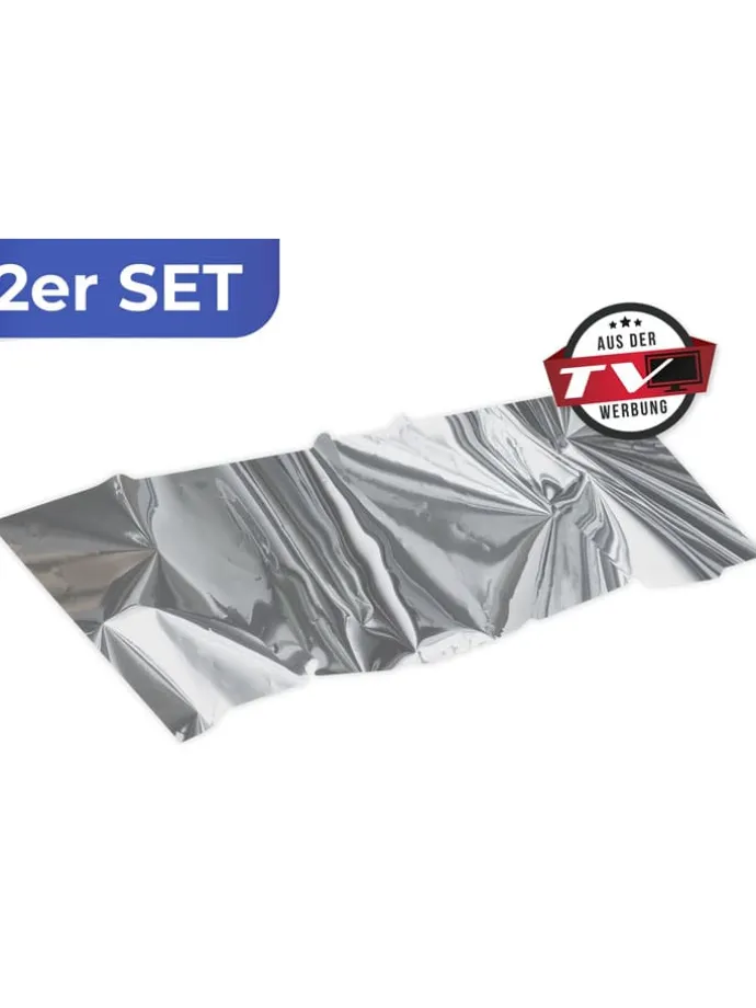 Folie izolacyjne (2 szt.) w kolorze srebrnym - 220 x 90 cm