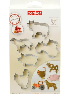 Foremki (5 szt.) w kolorze srebrnym