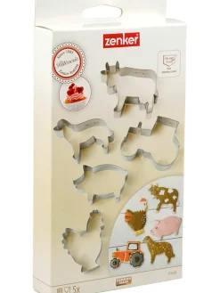 Foremki (5 szt.) w kolorze srebrnym