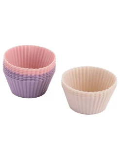 Foremki (12 szt.) w różnych kolorach do muffinek - wys. 5,7 x Ø 7 cm