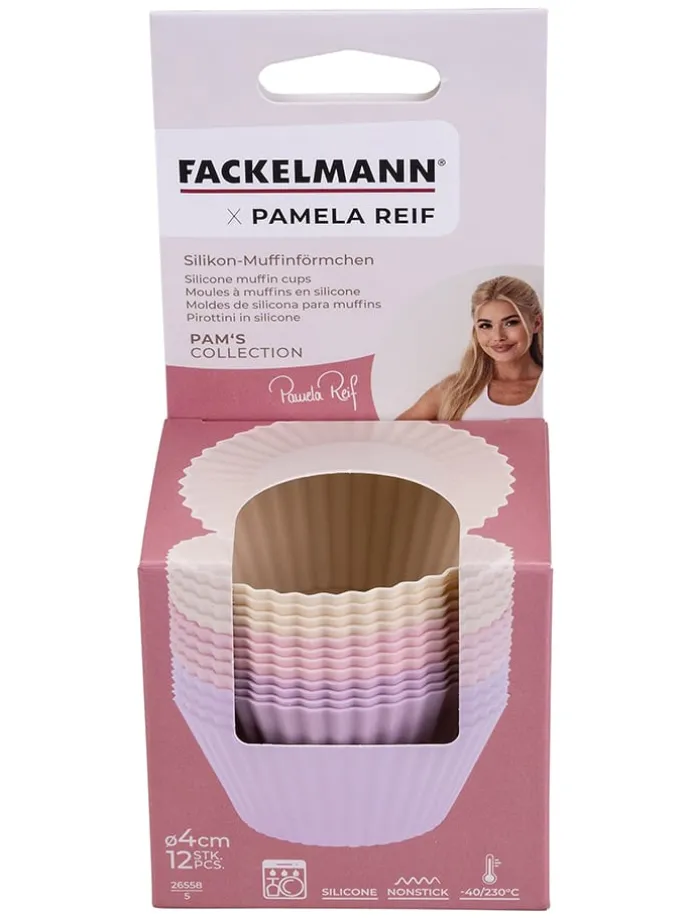 Foremki (12 szt.) w różnych kolorach do muffinek - wys. 5,7 x Ø 7 cm