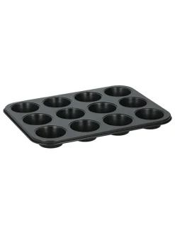 Forma w kolorze czarnym do muffinek - 26,5 x 35 cm