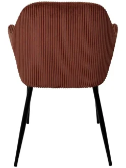 Fotele (2 szt.) w kolorze czerwono-pomarańczowym - 59 x 85 x 55,7 cm