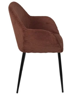 Fotele (2 szt.) w kolorze czerwono-pomarańczowym - 59 x 85 x 55,7 cm