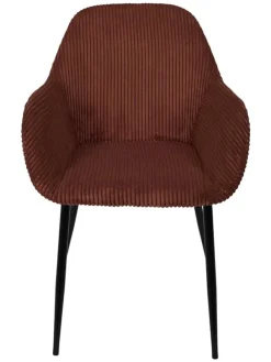 Fotele (2 szt.) w kolorze czerwono-pomarańczowym - 59 x 85 x 55,7 cm
