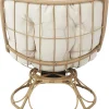 Fotel w kolorze kremowym - 74 x 88 x 96 cm