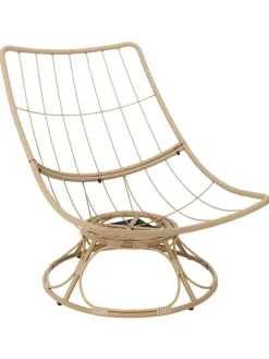 Fotel w kolorze kremowym - 74 x 88 x 96 cm