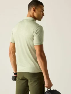Funkcyjna koszulka polo "Remex II" w kolorze zielonym