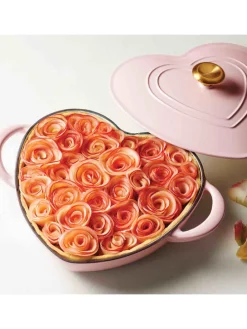 Garnek "Heart" w kolorze jasnoróżowym do duszenia - 2,8 l