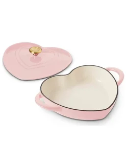 Garnek "Heart" w kolorze jasnoróżowym do duszenia - 2,8 l