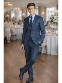 Garnitur - Regular fit - w kolorze granatowym