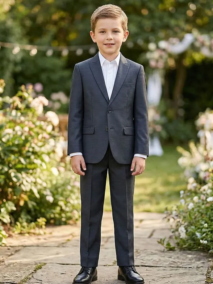 Garnitur - Slim fit - w kolorze antracytowym