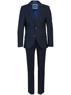 Garnitur - Slim fit - w kolorze granatowym