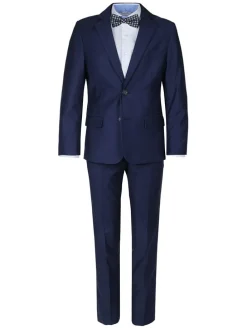 Garnitur - Slim fit - w kolorze granatowym