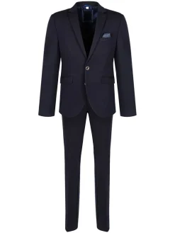 Garnitur - Slim fit - w kolorze granatowym