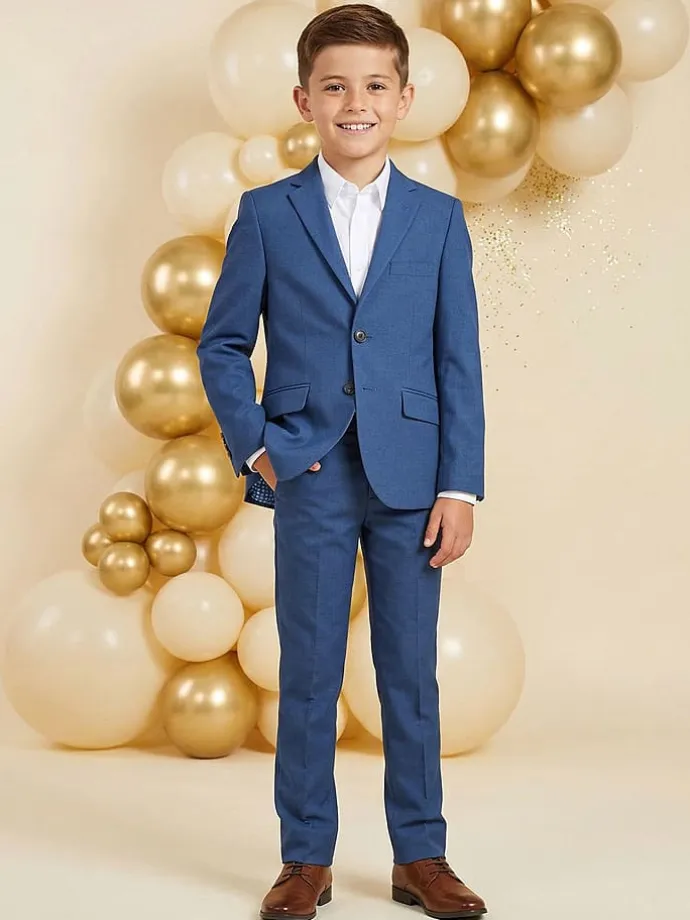Garnitur - Slim fit - w kolorze niebieskim