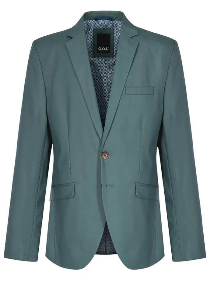 Garnitur - Slim fit - w kolorze zielonym