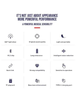 Głośnik Bluetooth w kolorze czarnym z funkcją zmiany kolorów