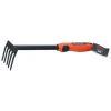 Grabki pięciozębowe w kolorze pomarańczowo-czarnym - wys. 31 cm